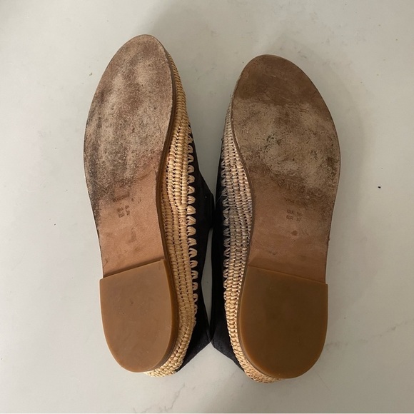 Vince Jalen Suede Raffia Espadrilles - Picture 5 of 9